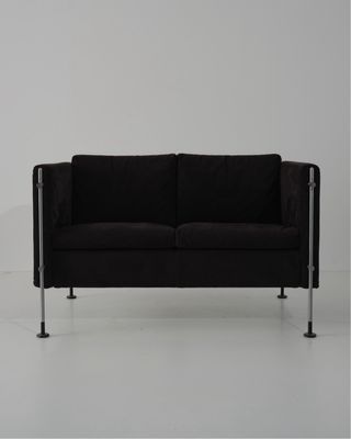 Sofá biplaza Arflex “Felix” 80s Negro