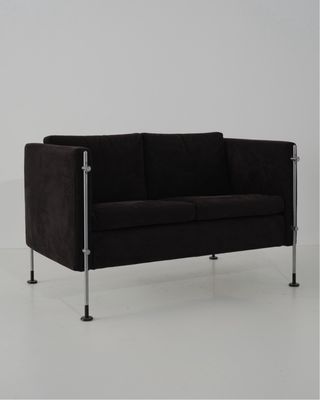 Sofá biplaza Arflex “Felix” 80s Negro