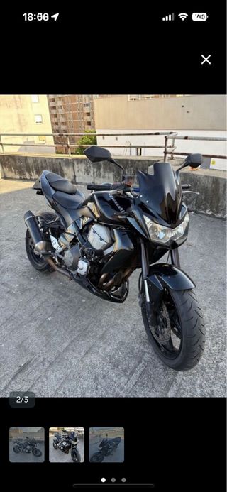 Kawasaki Z750 Negra
