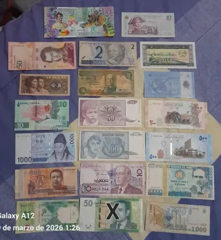Lote de Billetes Extranjeros