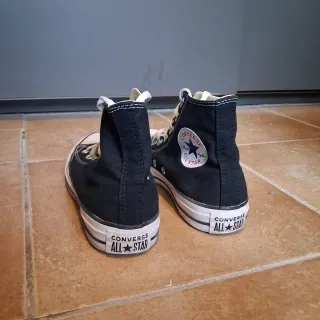 Converse All Star Hi Negras Talla 38