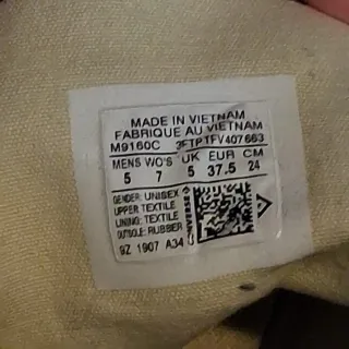 Converse All Star Hi Negras Talla 38