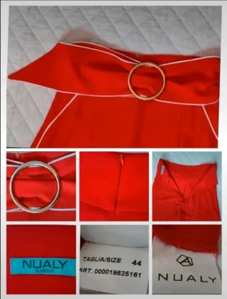 Pantaloni palazzo rossi eleganti