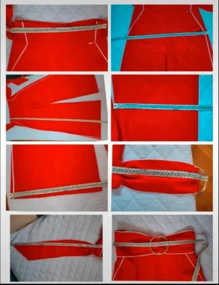 Pantaloni palazzo rossi eleganti