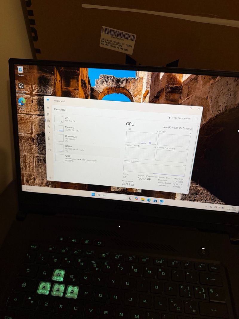 ASUS TUF Gaming F15 i7-11370H afbeelding 7