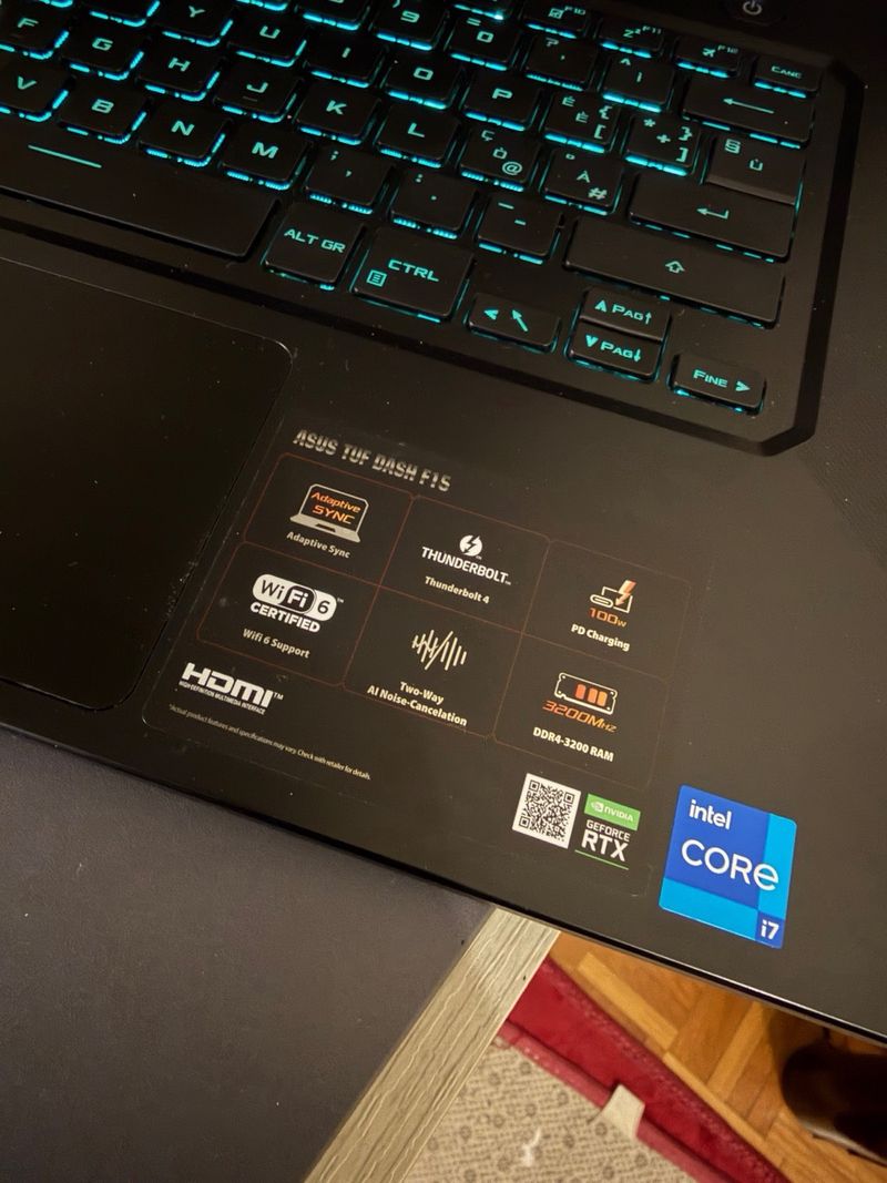 ASUS TUF Gaming F15 i7-11370H afbeelding 2