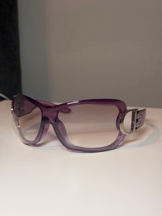 Gafas Dior Y2K Morado y Plateado