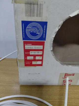 Rotolo a spirale per tende Gusanillo 4mm bianco