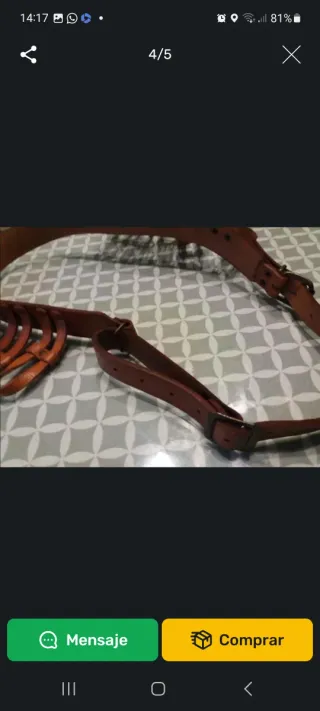 Canana porta Conejos de cuero