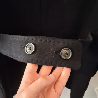 Abrigo Massimo Dutti Negro Nuevo