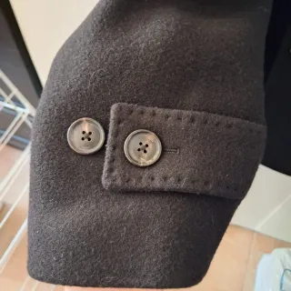 Abrigo Massimo Dutti Negro Nuevo