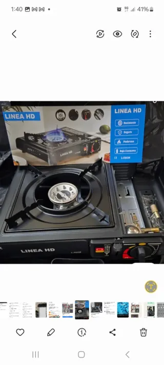 Cocina Portátil LINEA HD Negra