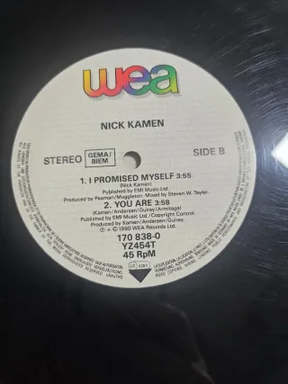 Vinilo 12"  Nick Kamen - I Promise Myself