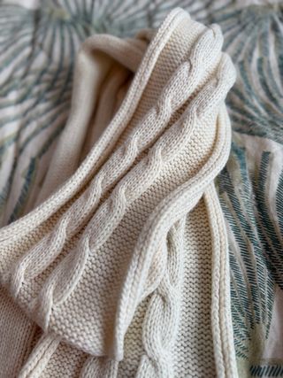 Bufanda de lana beige Tommy Hilfiger