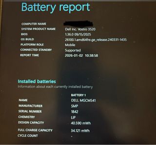 Portátil Dell Vostro 3520 i5 16GB RAM 512GB SSD