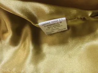 Chaqueta torera piel verde pistacho T.44 mujer