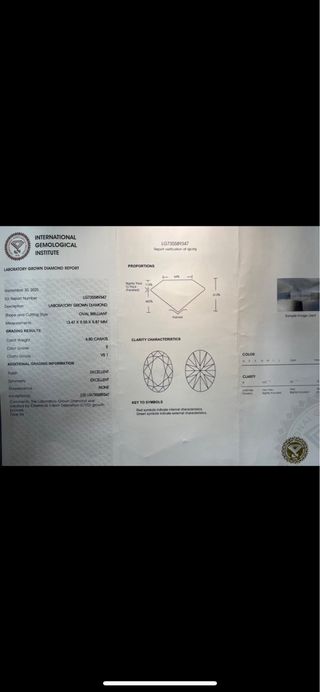 Anillo 14K Oro con Diamantes a 5.40ct