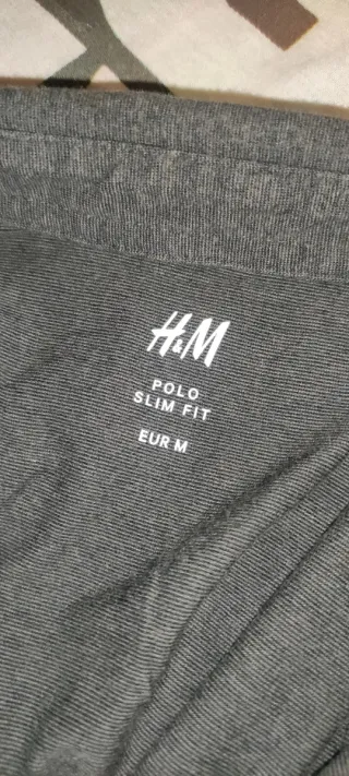 Polo M H&M Gris