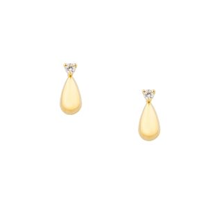 pendientes oro 18k con piedra