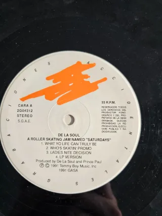 Vinilo 12"  De La Soul - A Roller Skating Jam Name