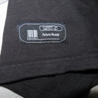 Sudadera Bershka manga corta negra