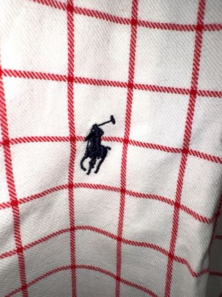 Camisa Polo Ralph Lauren Cuadros Roja Talla L