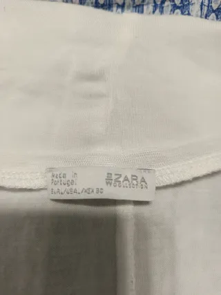 Camiseta Estampada Azul y Blanca