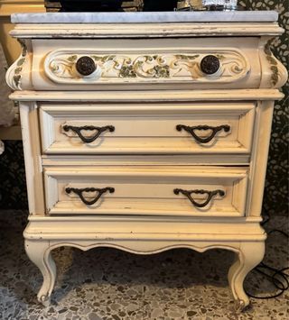 Dormitorio Vintage Beige y Dorado