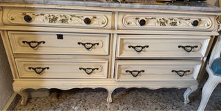 Dormitorio Vintage Beige y Dorado