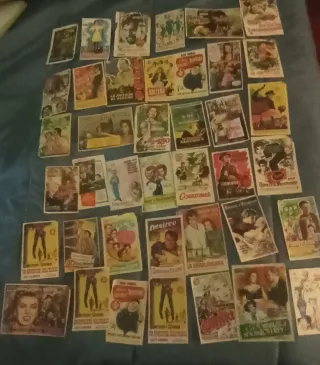 Colección Tarjetas Cine Antiguas. Para coleccion.
