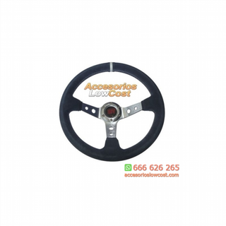 VOLANTES DEPORTIVOS WRC3 PIEL VUELTA GRIS