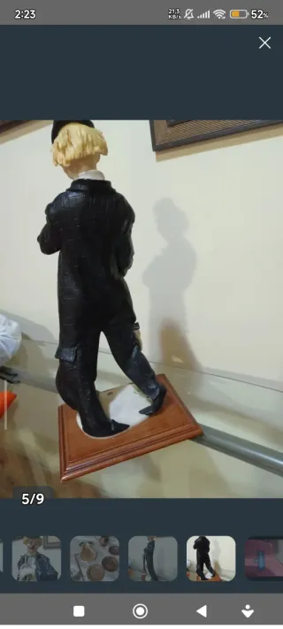 Figura payaso porcelana 45 cm