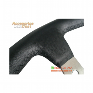 VOLANTE DEPORTIVO WRC3 EN PIEL LISA NEGRO CON BRA