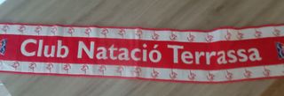 Bufanda Club Natació Terrassa Roja y Blanca