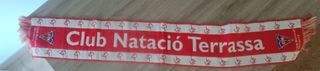 Bufanda Club Natació Terrassa Roja y Blanca