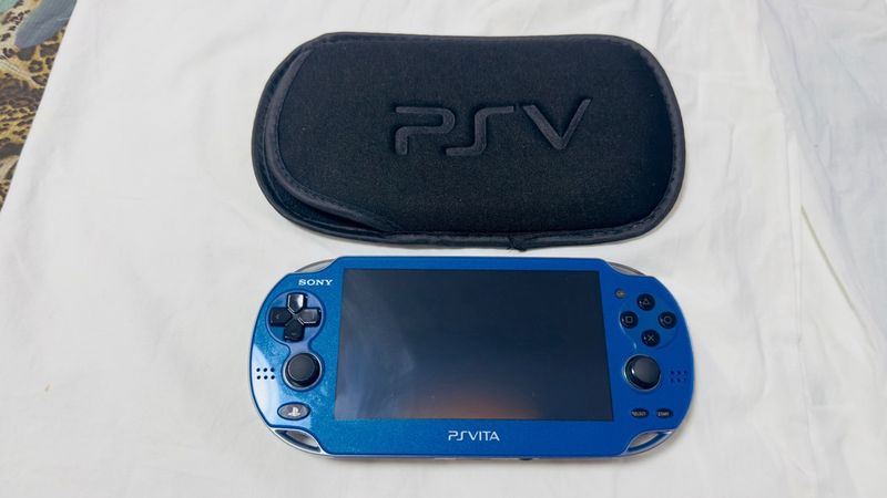 PS Vita 1000 OLED Azul + Batería Nueva + Enso afbeelding 2
