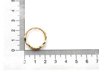 sortija oro 18k con piedra con circonita