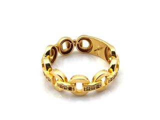 sortija oro 18k con piedra con circonita