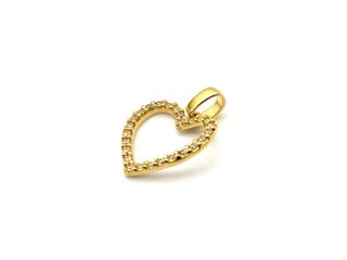colgante oro 18k con circonita