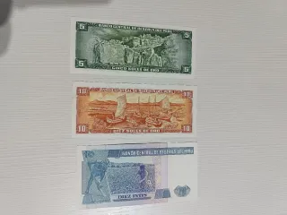 Billetes Antiguos Perú 5 y 10 Soles