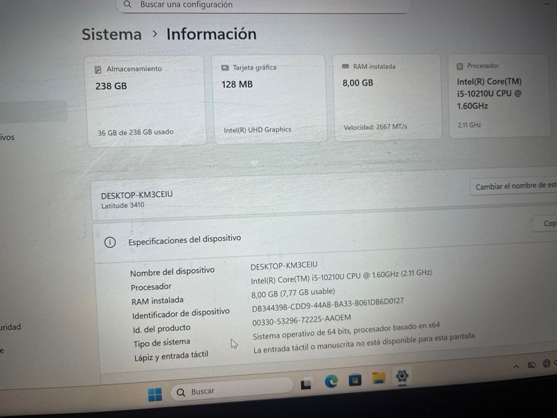 Dell Latitude 3410 i5 10ª Gen 8GB RAM afbeelding 2