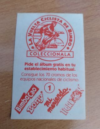 Cromos Ciclismo.