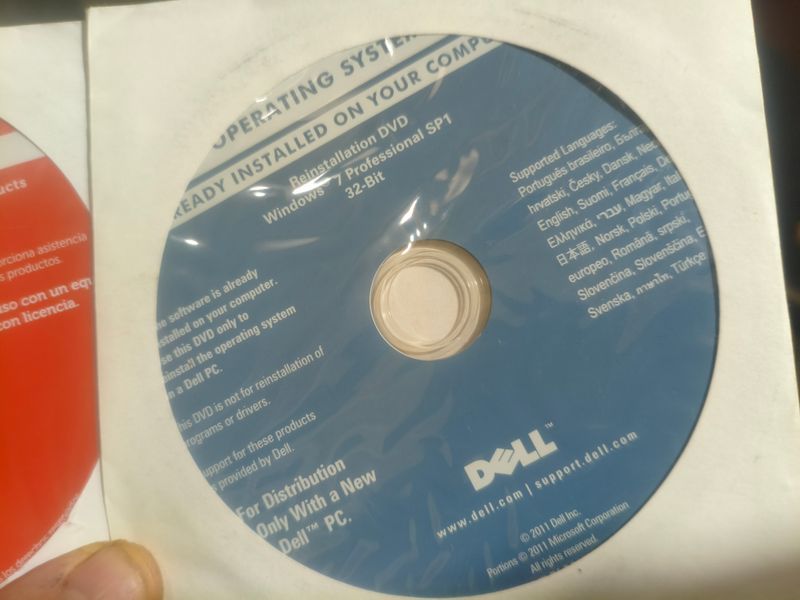 Conjunto DVDs Dell W7 32-bit y W8.1 64-bit afbeelding 3