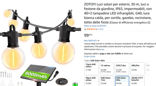 Luci solari ZOTOYI 30m