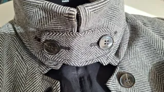 Abrigo AllSaints gris talla 38