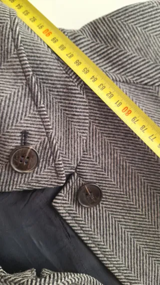 Abrigo AllSaints gris talla 38