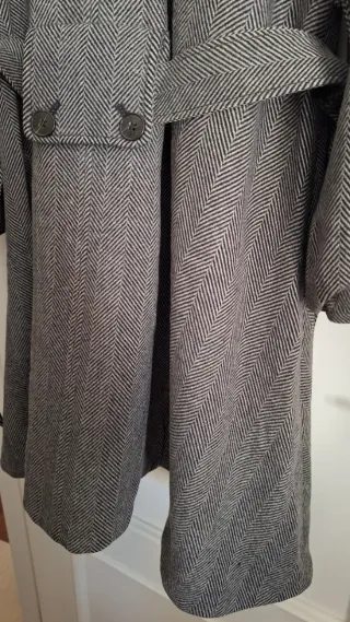 Abrigo AllSaints gris talla 38