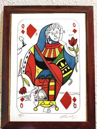Litografía Salvador Dalí Reina de Diamantes