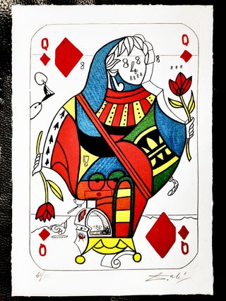 Litografía Salvador Dalí Reina de Diamantes