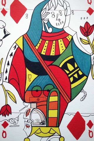 Litografía Salvador Dalí Reina de Diamantes